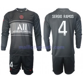 Maillot de Foot Paris Saint-Germain Sergio Ramos 4 Troisième 2021-22 Manches Longues - Enfant